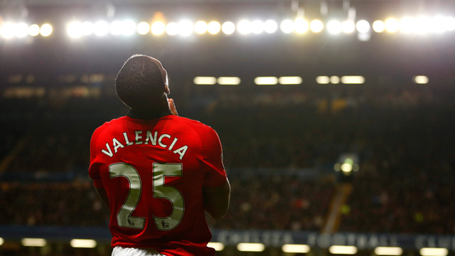 Manchester United's Antonio Valencia