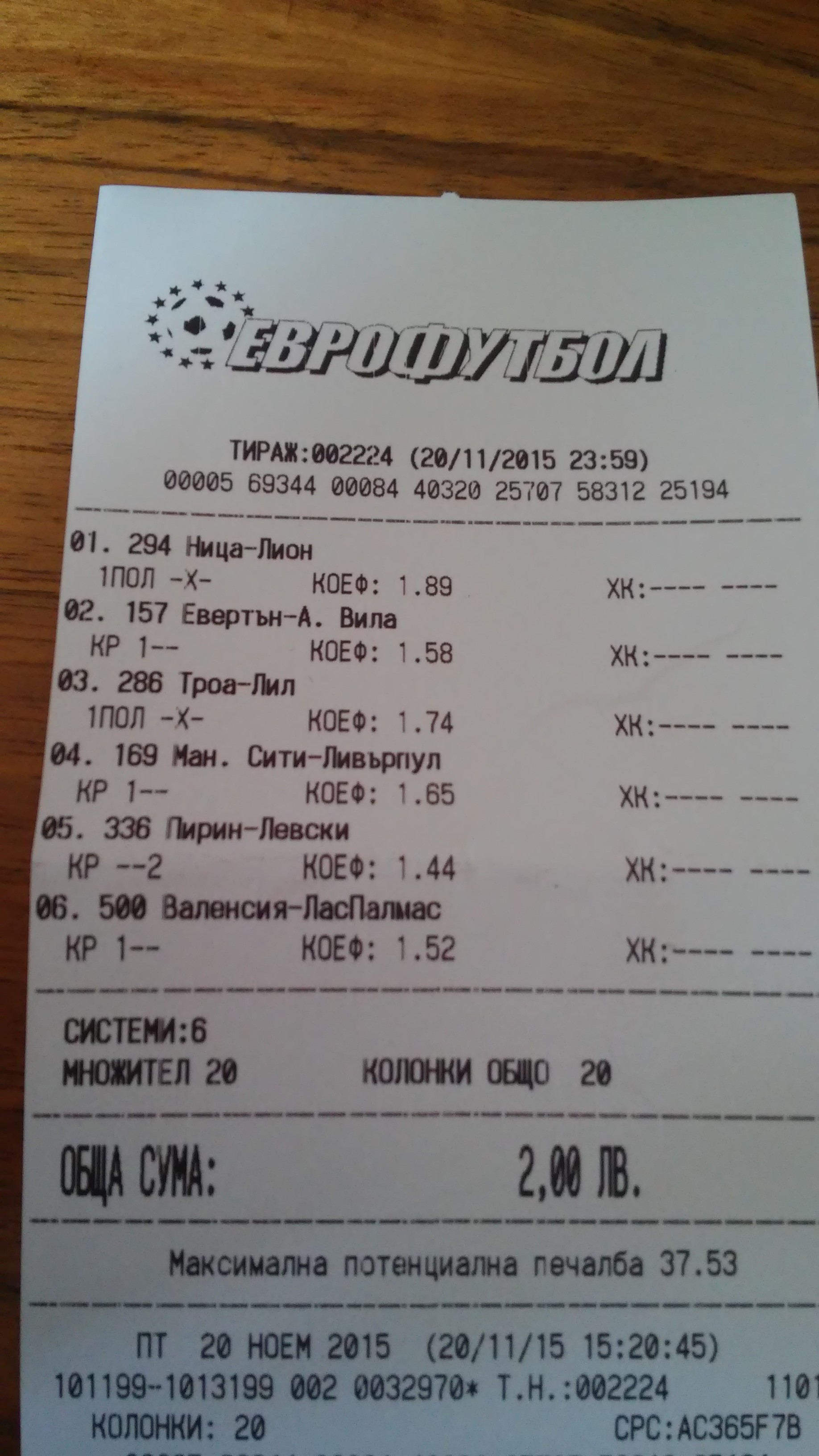 Фалираме букмейкърите с тези мачове, брато